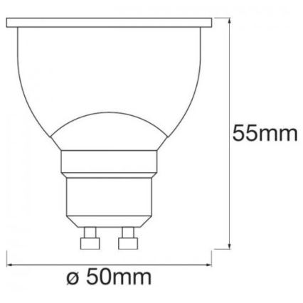 LED RGBW Zatemnitvena žarnica SMART+ GU10/5W/230V 2700K-6500K Wi-Fi - Ledvance