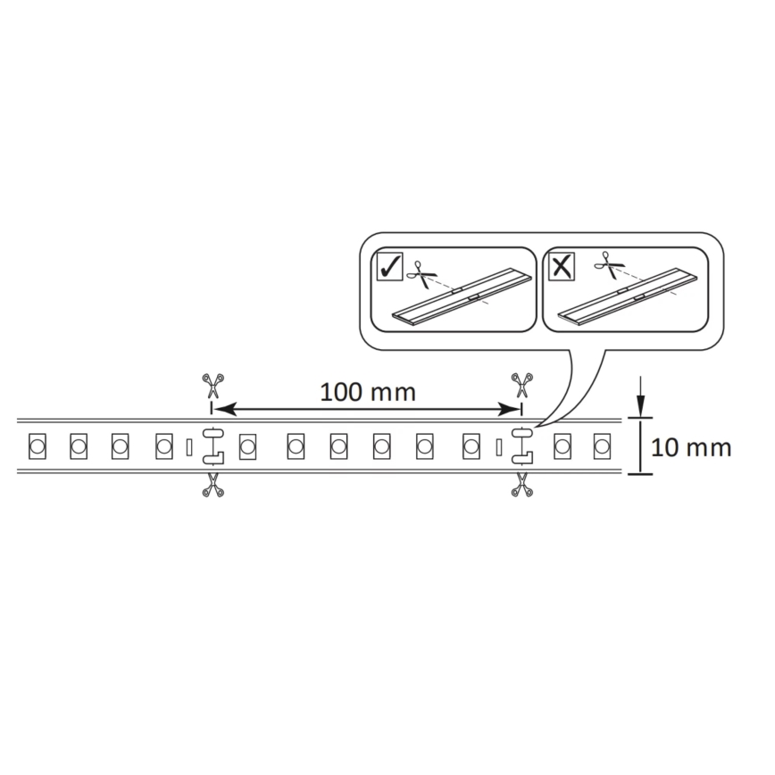 LED RGBW Zatemnitveni zunanji trak 5m LED/24W/12V IP65