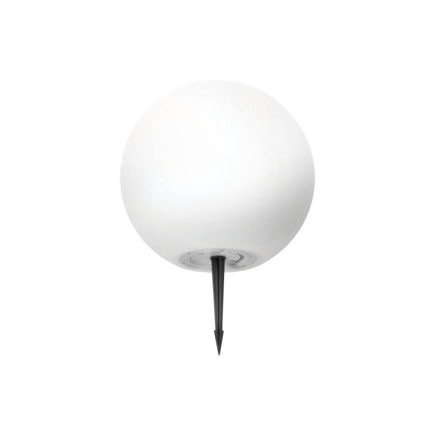 LED RGBW zatemljiva solarna svetilka GARDEN BALL LED/5W/3,7V 3000K IP54 2200 mAh premer 40 cm + z daljinskim upravljalnikom