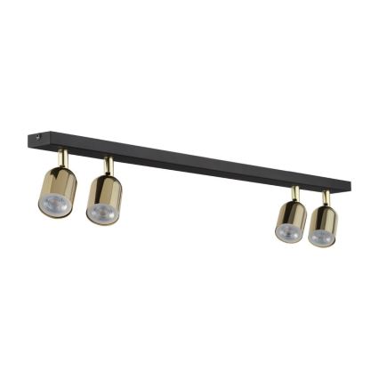 LED RGBW zatemnjevalna točkovna svetilka TOP 4xGU10/6,5W/230V 2700-6500K črna/zlata