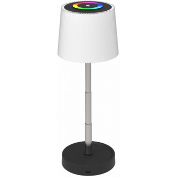 LED RGBW zatemnjevalna zunanja polnilna namizna svetilka LED/2W/5V IP44 1200 mAh siva