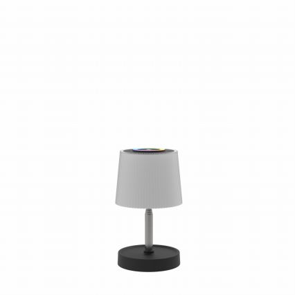 LED RGBW zatemnjevalna zunanja polnilna namizna svetilka LED/2W/5V IP44 1200 mAh siva
