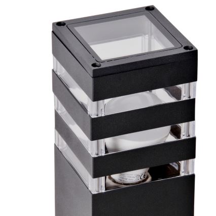 LED RGBW zatemnjevalna zunanja svetilka TEKSAS 1xE27/12W/230V 2700-6500K Wi-Fi 44 cm IP44 antracit