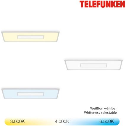LED RGBW zatemljiv panel LED/20W/230V 3000-6500K 25x100 cm srebrna + daljinski upravljalnik