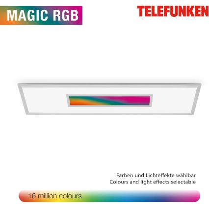 LED RGBW zatemljiv panel LED/20W/230V 3000-6500K 25x100 cm srebrna + daljinski upravljalnik