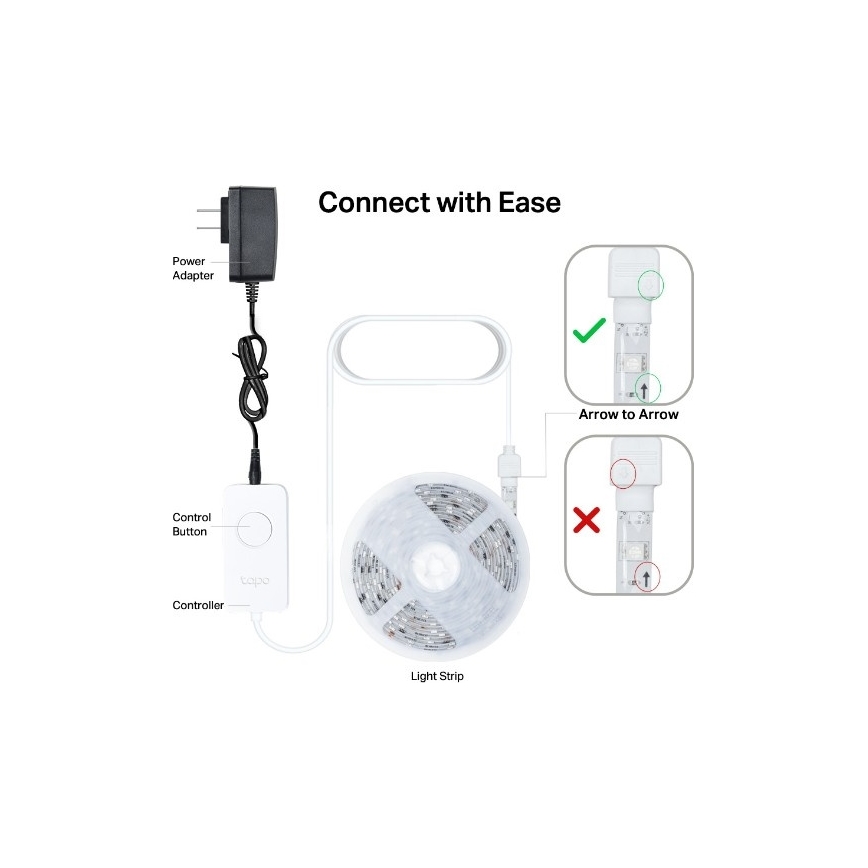 LED RGBW zatemnjevalni trak 5 m LED/13W/230V Wi-Fi