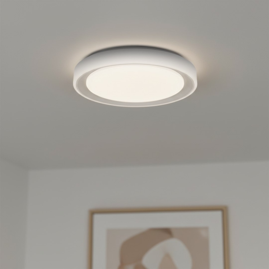 LED RGBW zatemnljivo stropno svetilo MELO LED/36W/230V 3000-6000K premer 39 cm belo + daljinski upravljalnik