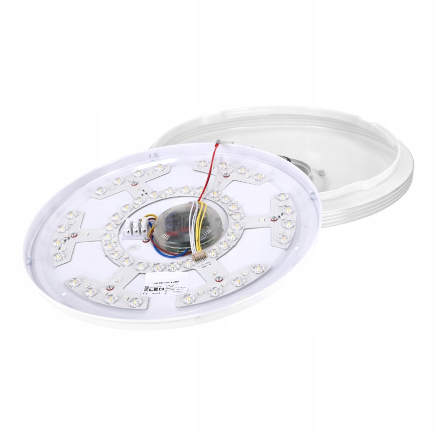 LED RGBW zatemnljivo stropno svetilo z zvočnikom LED/60W/230V 3000-6000K premer 40 cm belo + daljinski upravljalnik