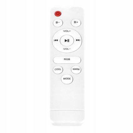 LED RGBW zatemnljivo stropno svetilo z zvočnikom LED/60W/230V 3000-6000K premer 40 cm belo + daljinski upravljalnik