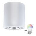LED RGBW zatemnjiva točkovna svetilka JUPITER 1xE27/6,5W/230V 2700-6500K Wi-Fi premer 13 cm bela