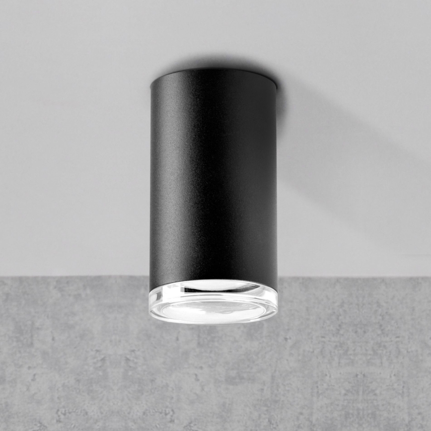 LED RGBW zatemnjivo kopalniško točkovno svetilo TURYN 1xGU10/4,8W/230V 3000K IP44 črna + daljinski upravljalnik