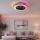 LED RGBW zatemnjivo stropno svetilo z ventilatorjem VENTELUX LED/48W/230V 3000/4000/6500K, premer 48,5 cm, črna + daljinski upravljalnik