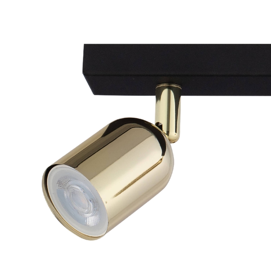 LED RGBW zatemnjivo točkovno svetilo TOP 2xGU10/6,5W/230V 2700-6500K črna/zlata