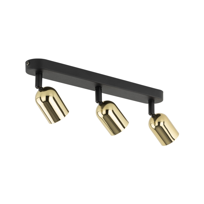 LED RGBW zatemnjivo točkovno svetilo TOP 3xGU10/6,5W/230V 2700-6500K črna/zlata
