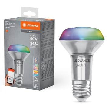 LED RGBW Zatemnljiva reflektorna žarnica SMART+ R63 E27/4,7W/230V 2700-6500K Wi-Fi - Ledvance