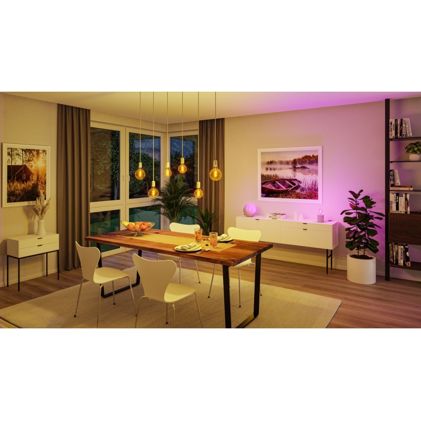 LED RGBW zatemnljiva žarnica FILAMENT E27/6,3W/230V 2200-6500K - Paulmann 29156