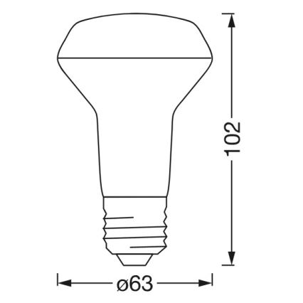 LED RGBW Zatemnljiva reflektorna žarnica SMART+ R63 E27/4,7W/230V 2700-6500K Wi-Fi - Ledvance