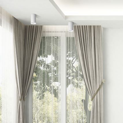 LED RGBW zatemnjivo kopalniško točkovno svetilo TURYN 1xGU10/4,8W/230V 3000K IP44 belo + daljinski upravljalnik