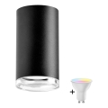 LED RGBW zatemnljivo kopalniško točkovno svetilo TURYN 1xGU10/6,5W/230V 2700-6500K Wi-Fi IP44 črno