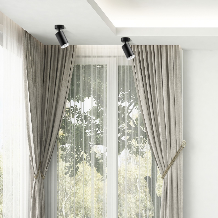 LED RGBW zatemnljivo kopalniško spot svetilo TURYN 1xGU10/6W/230V 3000K Wi-Fi IP44 črna