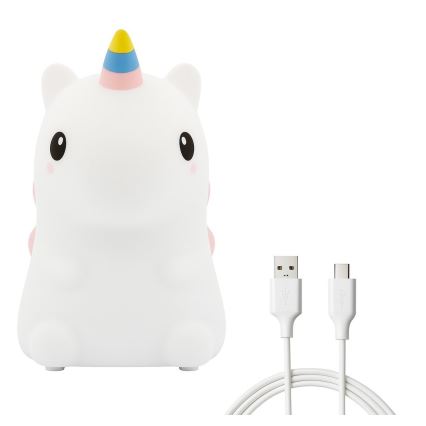 LED RGBW polnilna otroška nočna lučka na dotik, z nastavljivo svetlostjo UNICORN LED/1W/5V 1200 mAh