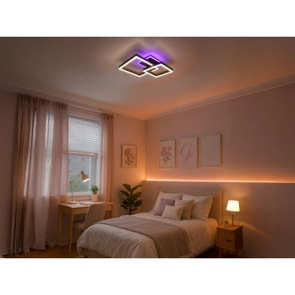 LED RGBW Zatemnljivo stropno svetilo LED/75W/230V 3000-6500K + daljinski upravljalnik