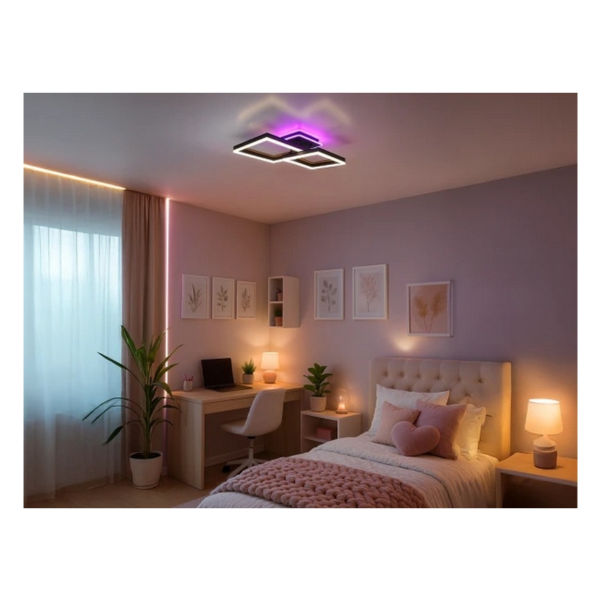 LED RGBW Zatemnljivo stropno svetilo LED/75W/230V 3000-6500K + daljinski upravljalnik