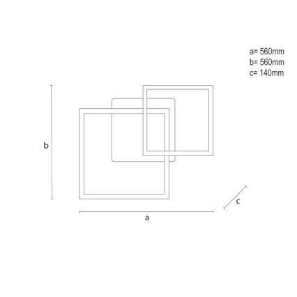 LED RGBW Zatemnljivo stropno svetilo LED/75W/230V 3000-6500K + daljinski upravljalnik