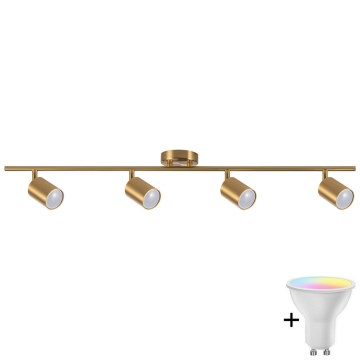LED RGBW zatemnljivo točkovno svetilo GOLDI 4xGU10/6,5W/230V 2700-6500K Wi-Fi zlato