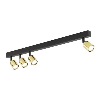 LED RGBW zatemnljivo točkovno svetilo TOP 4xGU10/6,5W/230V 2700-6500K črna/zlata