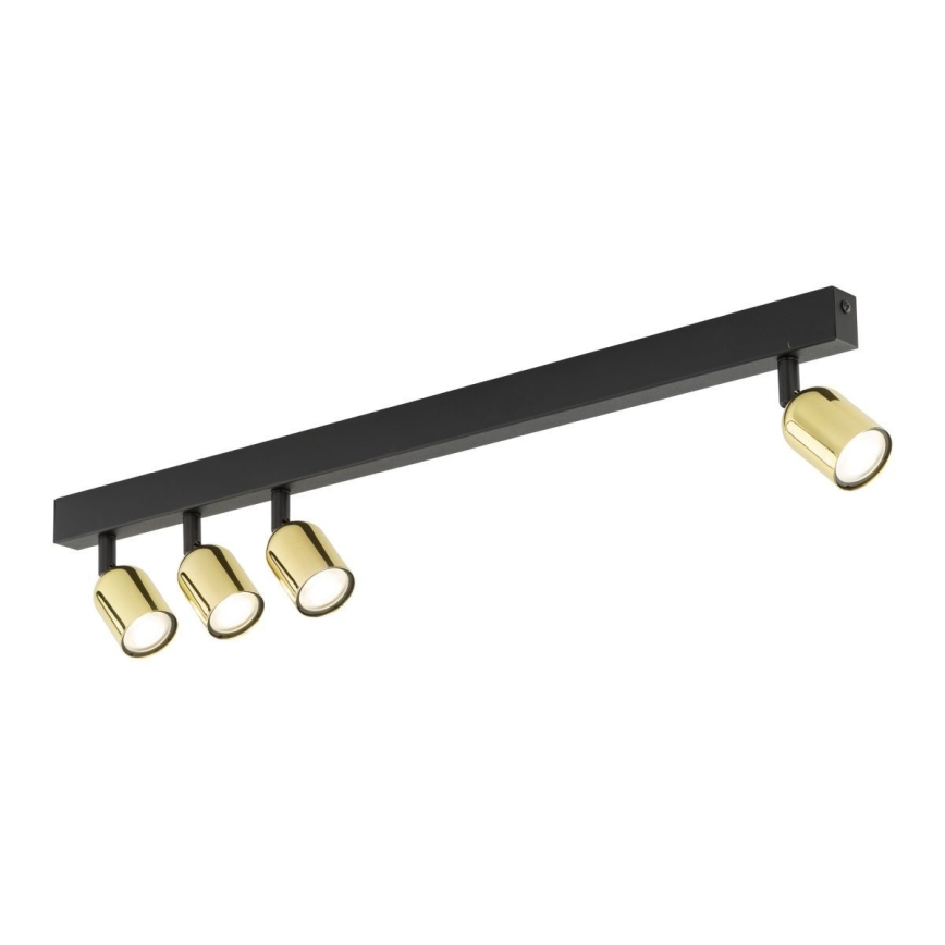 LED RGBW zatemnljivo točkovno svetilo TOP 4xGU10/6,5W/230V 2700-6500K črna/zlata