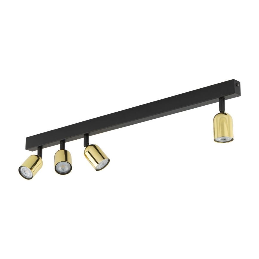 LED RGBW zatemnljivo točkovno svetilo TOP 4xGU10/6,5W/230V 2700-6500K črna/zlata