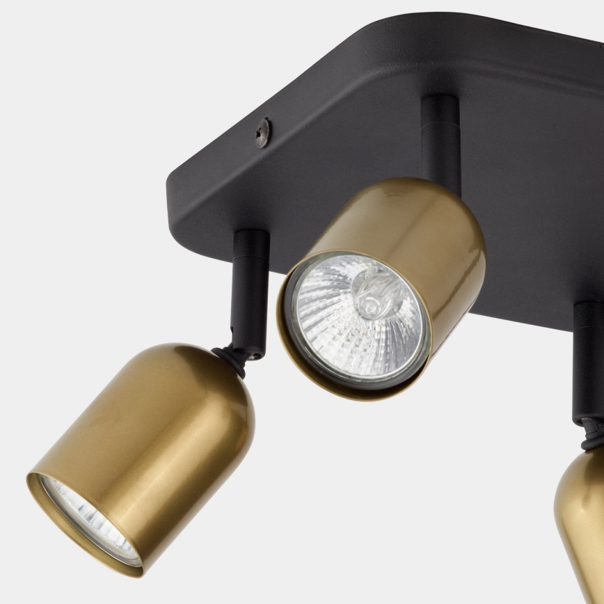 LED RGBW Zatemnljivo točkovno svetilo TOP 4xGU10/6,5W/230V 2700-6500K zlata/črna