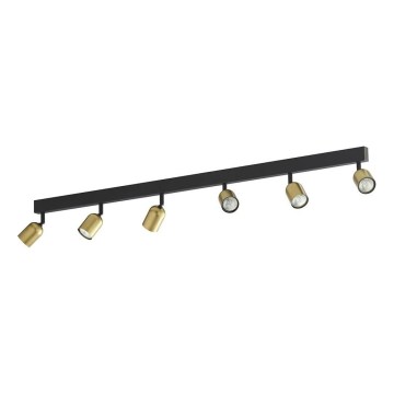 LED RGBW zatemnljivo točkovno svetilo TOP 6xGU10/6,5W/230V 2700-6500K zlato/črno