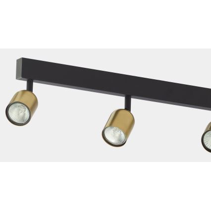 LED RGBW zatemnljivo točkovno svetilo TOP 6xGU10/6,5W/230V 2700-6500K zlato/črno