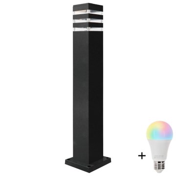 LED RGBW zunanja svetilka TEKSAS z nastavljivo svetlostjo 1xE27/12W/230V 2700-6500K Wi-Fi 74 cm IP44 antracit