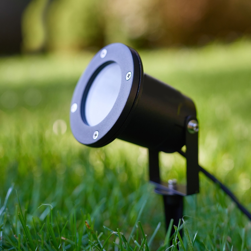 LED RGBW zunanja svetilka z možnostjo zatemnitve BLAKE 1xGU10/4,8W/230V IP65 + daljinski upravljalnik