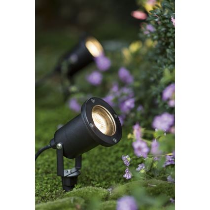 LED RGBW zunanja svetilka z možnostjo zatemnitve BLAKE 1xGU10/4,8W/230V IP65 + daljinski upravljalnik