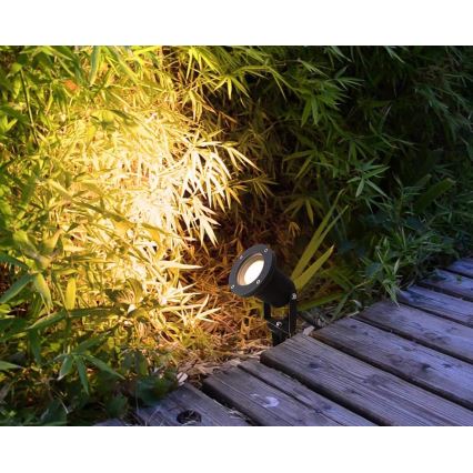 LED RGBW zunanja svetilka z možnostjo zatemnitve BLAKE 1xGU10/6W/230V IP65 + daljinski upravljalnik