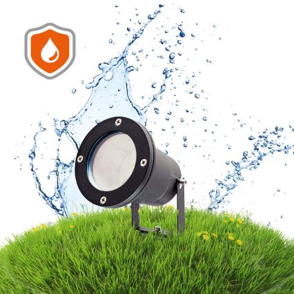 LED RGBW zunanja svetilka z možnostjo zatemnitve BLAKE 1xGU10/6W/230V IP65 + daljinski upravljalnik