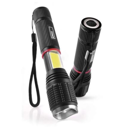 LED ročna svetilka 2v1 COB LED/3xAAA