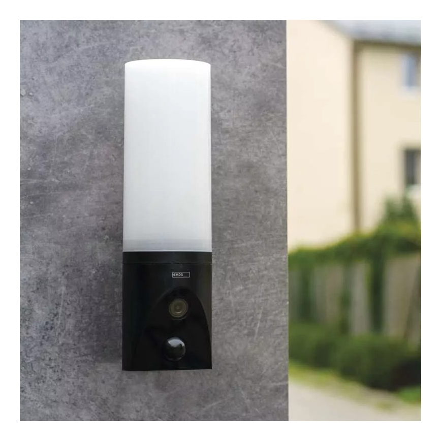 LED Smart zunanja kamera z lučko GoSmart LED/12W/230V IP65 Wi-Fi Tuya črna