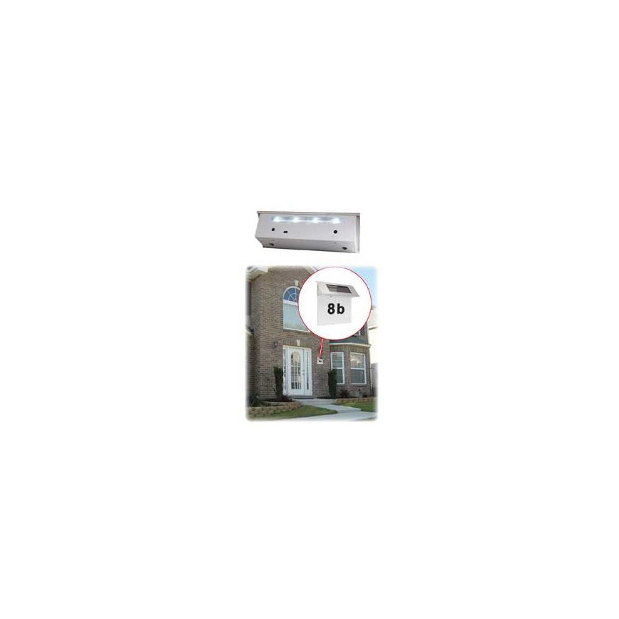 LED Solarna hišna številka 600 mAh
