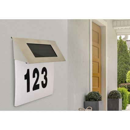 LED Solarna hišna številka LED/1,2V 200 mAh IP44