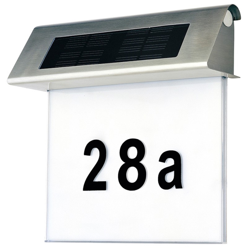 LED Solarna hišna številka LED/2x0,07W/2,4V 1200 mAh IP44