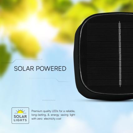 LED Solarna zatemnitvena magnetna na dotik polnilna namizna svetilka LED/5W/5V 3000-6000K 3600 mAh IP65 črna