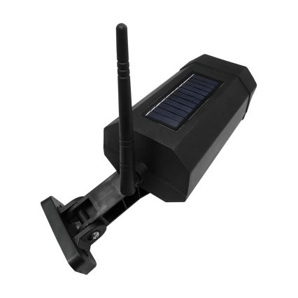 LED solarni model varnostne kamere s senzorjem LED/3,7V 1200 mAh IP44 črna + daljinski upravljalnik