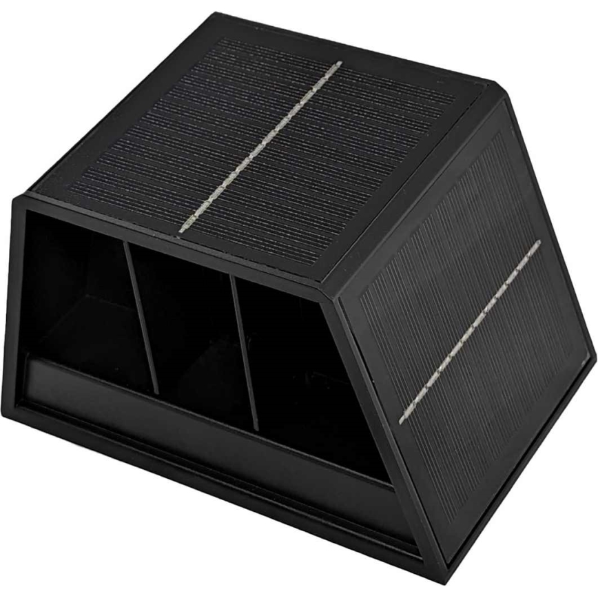 LED Solarna stenska svetilka CUBUS 2xLED/1,5W/3,7V 1500 mAh IP54