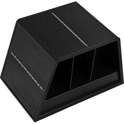 LED Solarna stenska svetilka CUBUS 2xLED/1,5W/3,7V 1500 mAh IP54