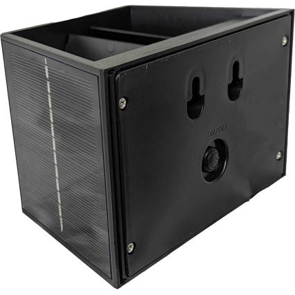 LED Solarna stenska svetilka CUBUS 2xLED/1,5W/3,7V 1500 mAh IP54
